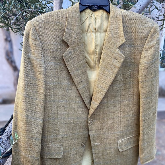 VTG Valentino Uomo🇮🇹Tweeded Silk/Linen/Wool Coat 40S - Picture 4 of 16